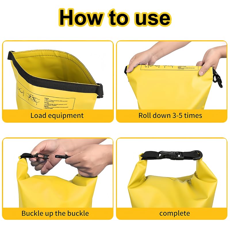 Waterproof Dry Bag, 25L Roll Top Waterproof Backpack Sack Keeps Gear Dry, Lightweight Storage Bag Backpack for Travel Swim...