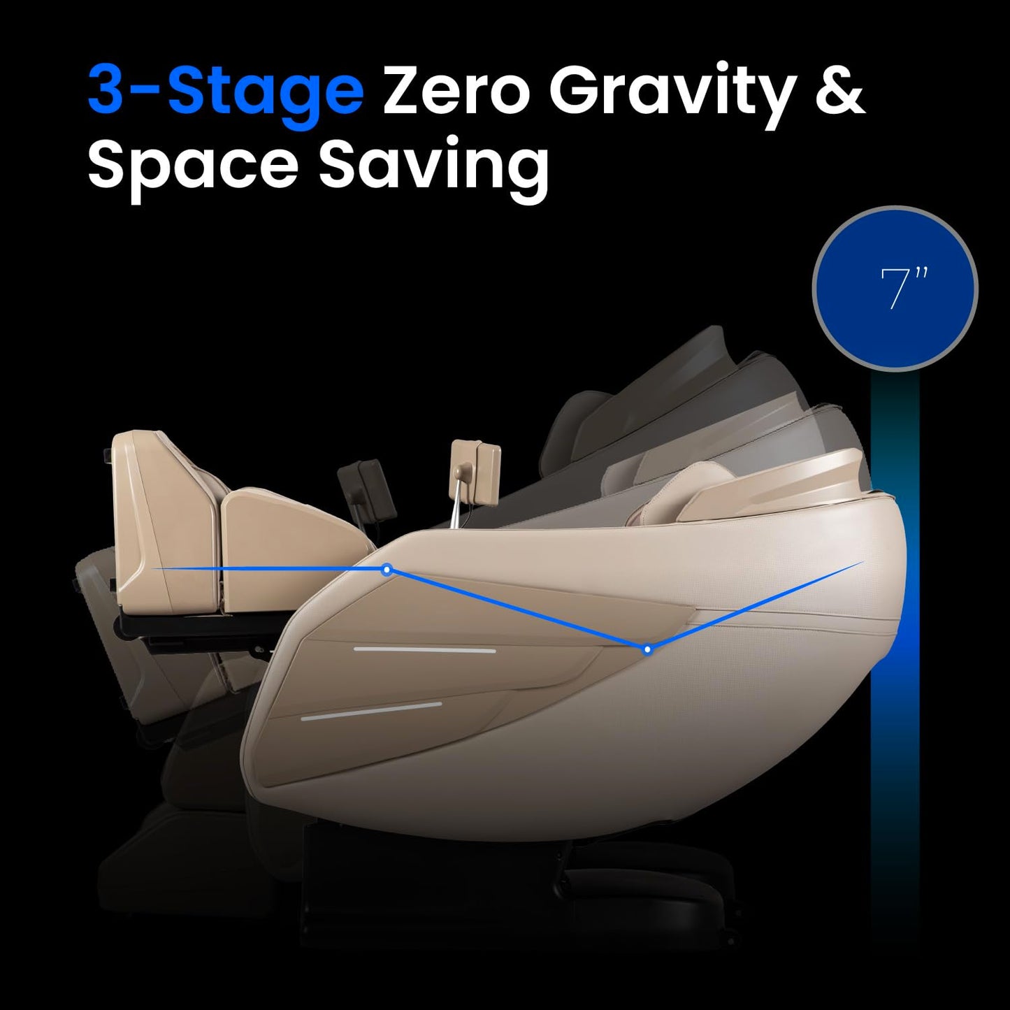 Osaki OS-3D Champ II | Brown Full Body Massage Chair | 3D SL-Track Massage | Zero Gravity | Lumbar Heating | Touchscreen Controller | Auto Body Scan | Bluetooth Speaker