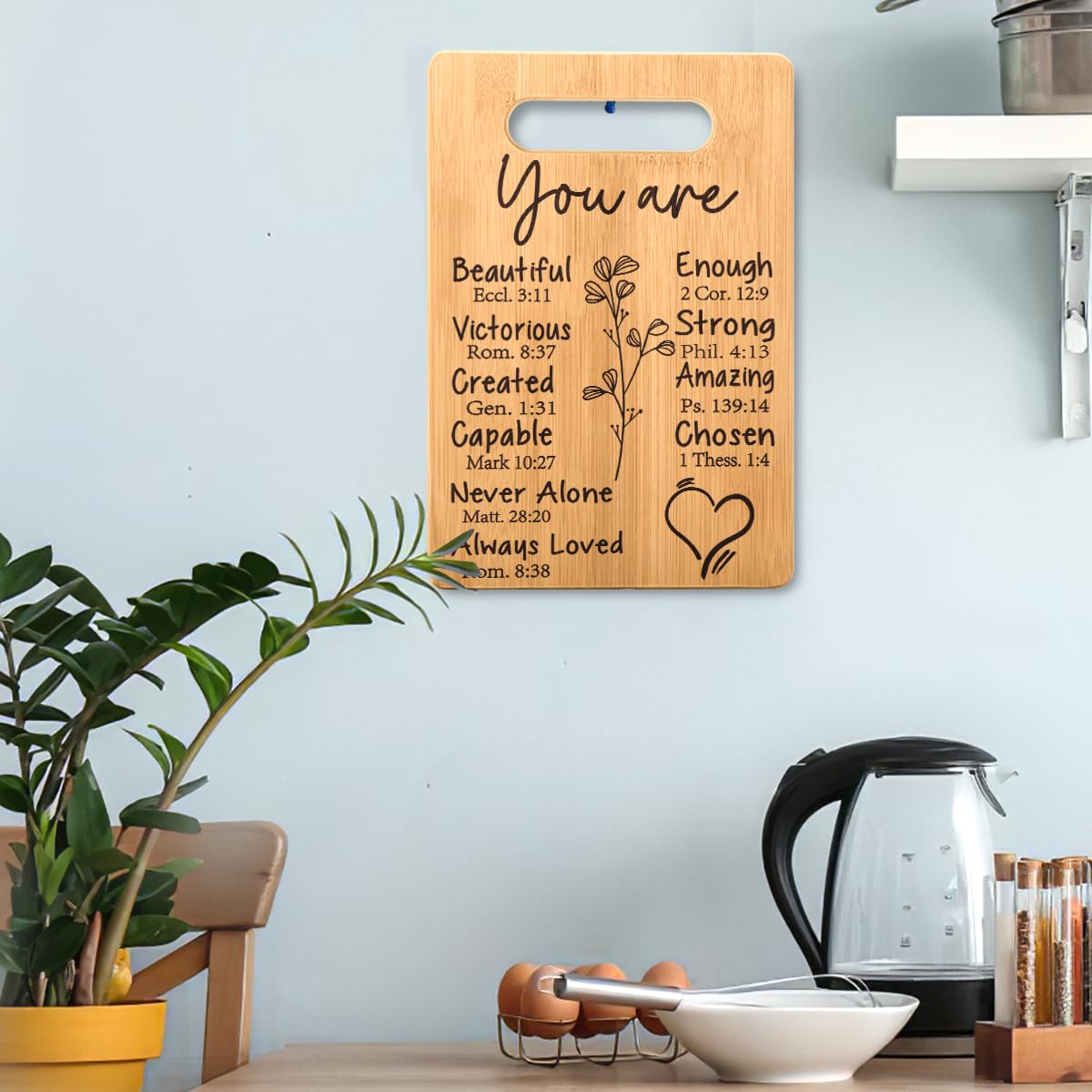 Christian Gifts for Women Birthday, Appreciation Gift for Women, Inspirational Gift for Woman Religious Spiritual Gifts for Her, Mom, Sister, Friends Female, Coworker Cutting Board