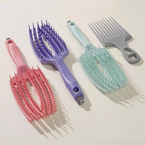Olivia Garden CurlyHair 4-Piece Box Set (CH-DB, CH-SB, CH-WB, CH-PC) in Recycled PET Box