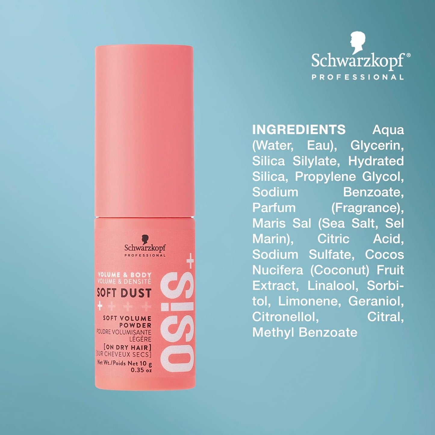 OSiS+ Soft Dust, 0.7 oz (2 Pack) - Volume Spray Powder for Root Lift, Subtle Texture and Natural Shine - Lightweight Volumizing