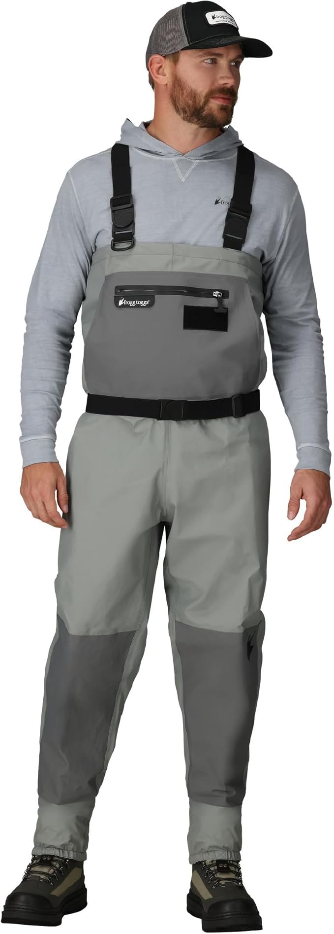 FROGG TOGGS Men's Hellbender Pro Waterproof Stockingfoot Fishing Chest Wader for Fishing