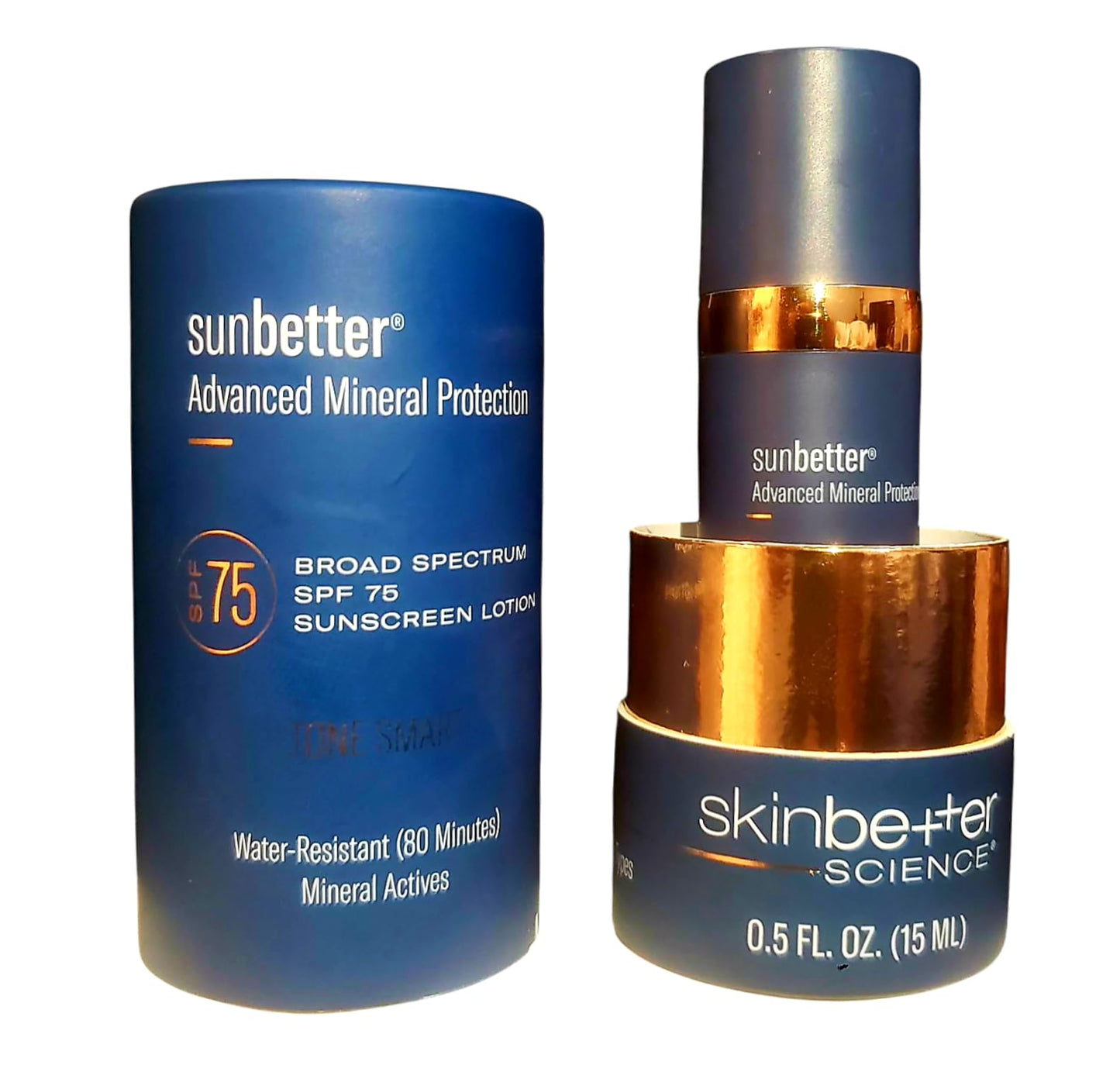 Skin-Better Science Sunbetter Advanced Tone-Smart SPF 75 Sunscreen Lotion - 0.5oz /15ml | Broad-Spectrum Mineral Sunscreen with