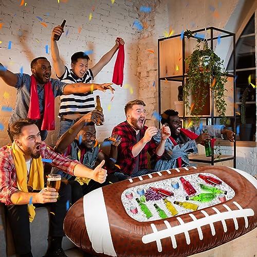 Erweicet Inflatable Football Cooler 1 PCS for Party BBQ Picnic Pool Party Supplies Buffet Luau Cooler,with a Drain Plug In...