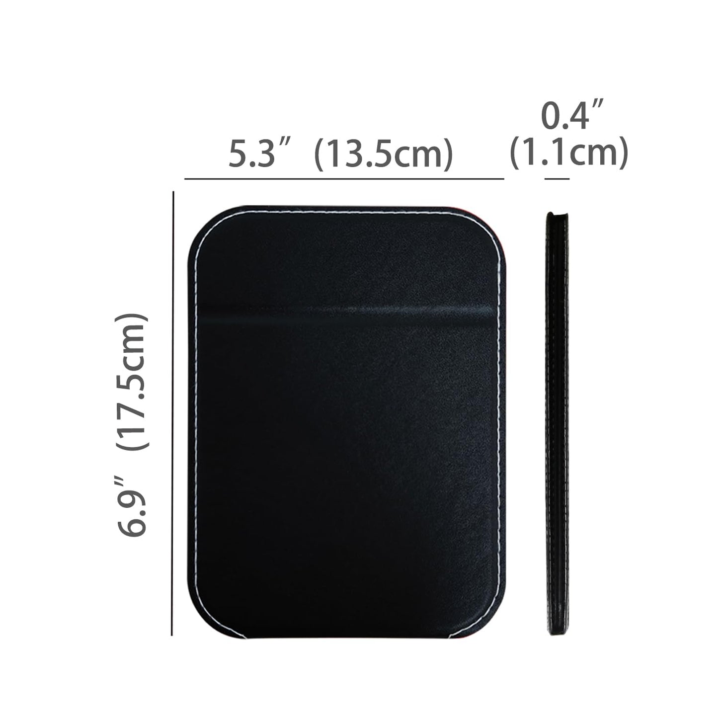 PDOZV Travel Mirror for Desk, 5.3  6.9    Adjustable Rectangle PU Edge Covering Black Foldable Desk Mirror with Stand for Travel