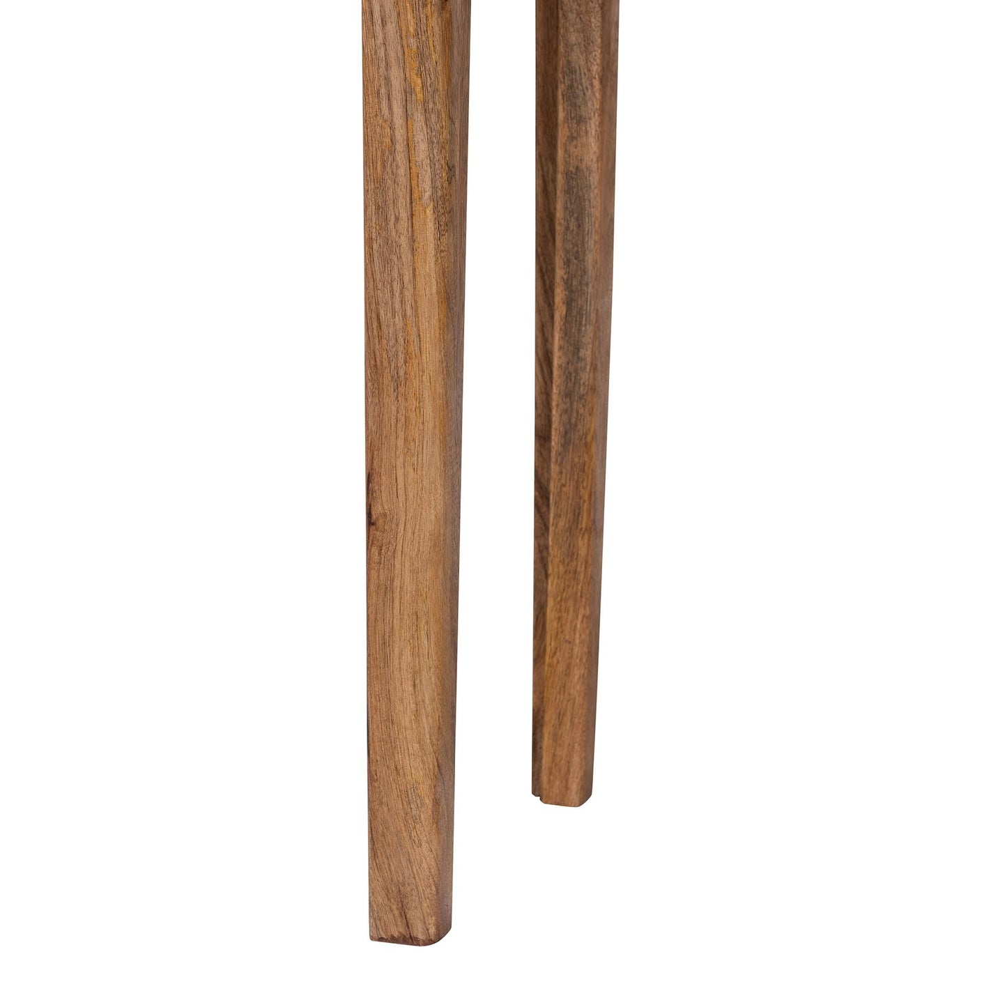Baxton Studio Lluvia Slim Marble Console Table - Modern Accent Table with Mango Wood Frame for Entryway, Hallway, or Living Room