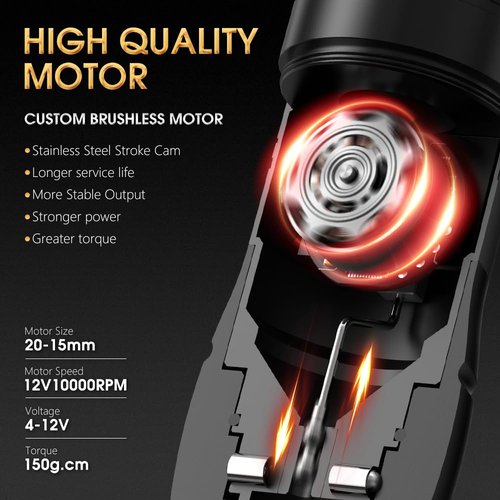 Ambition Vibe Max Wireless Tattoo Machine with 1800mAh LED Digital Display Screen,Rotary Tattoo Cartridge Pen with Main Drive Brushless Motor Tattoo Gun for Tattoo Artists