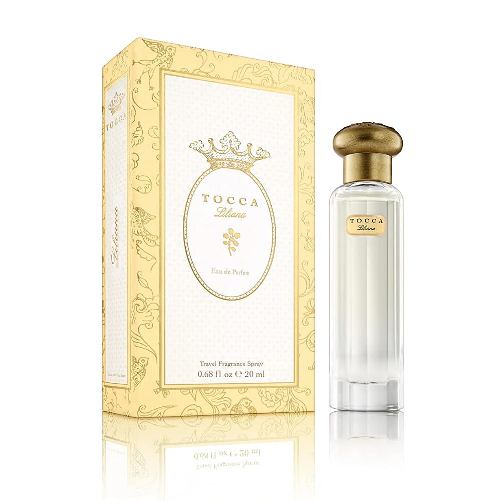 Tocca Eau de Parfum, Liliana: Fresh Floral, Neroli, Watery Peach, Muguet, Hand-Finished Bottle (50 ml)