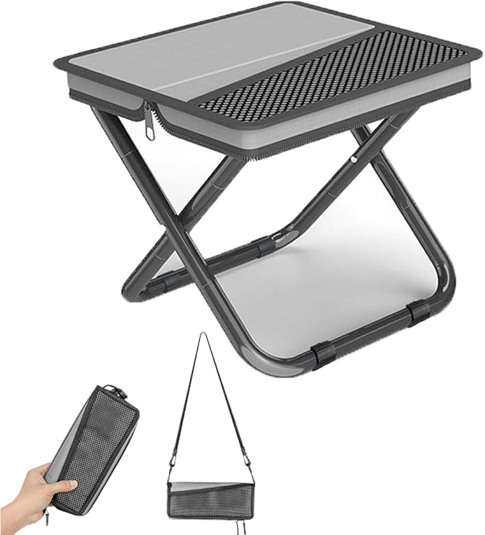 Portable Ultralight Collapsible Stool,Camping Chair,Handbag Style Pocket Foldable Stool for Camping Travel Fishing Hiking ...