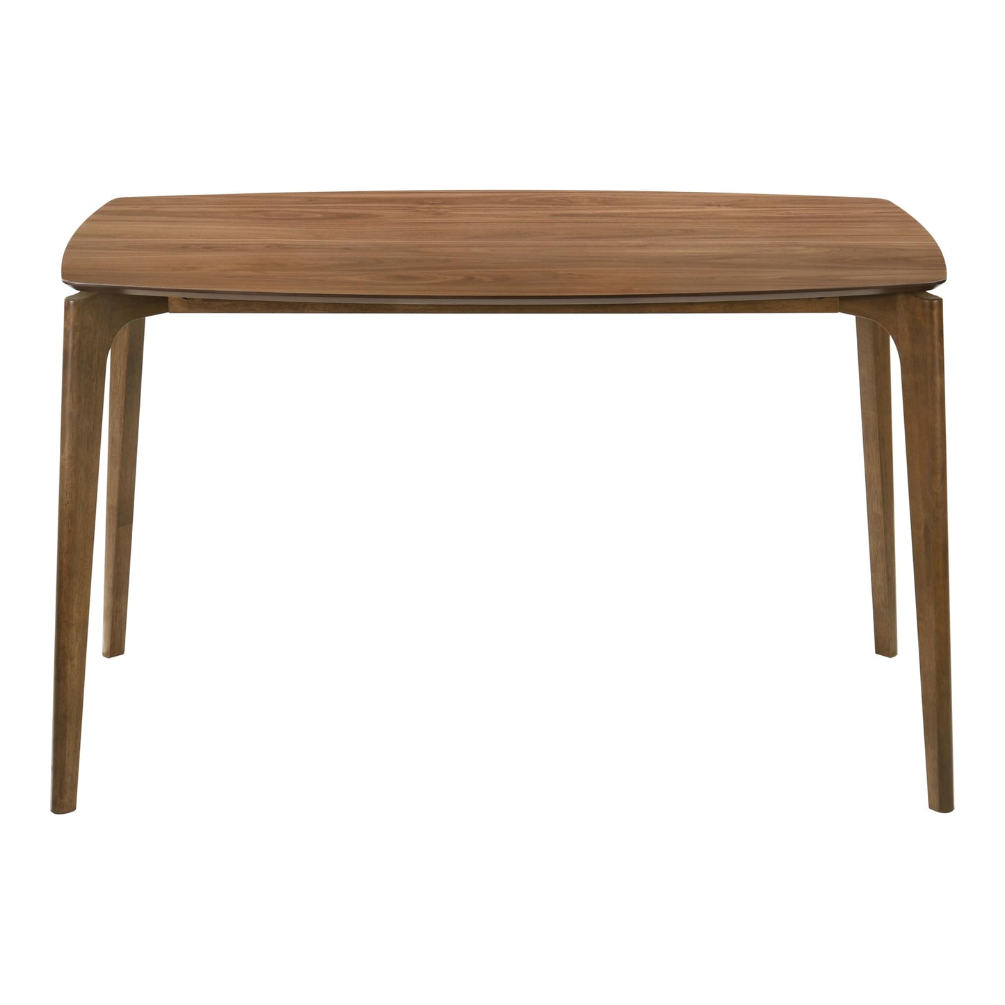 Furniture of America Alara Mid-Century Modern Solid Wood 59-inch Rectangular Dining Table with Clean Line and Organic Curve for Home Kitchen, Dinettes, Walnut