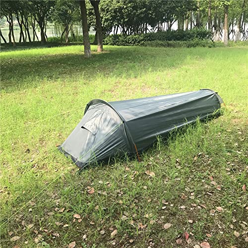 Single Person Bivy Tent 1 Man Tent for Camping Hiking Backpacking Outdoor Survival Gear - Easy Set Up