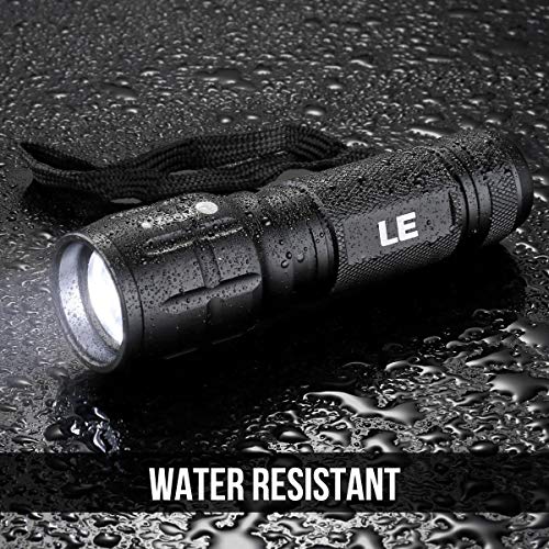 Lighting EVER LED Flashlights High Lumens, Small Flashlight, Waterproof, Adjustable Focus Flash Light for Outdoor, Emergen...