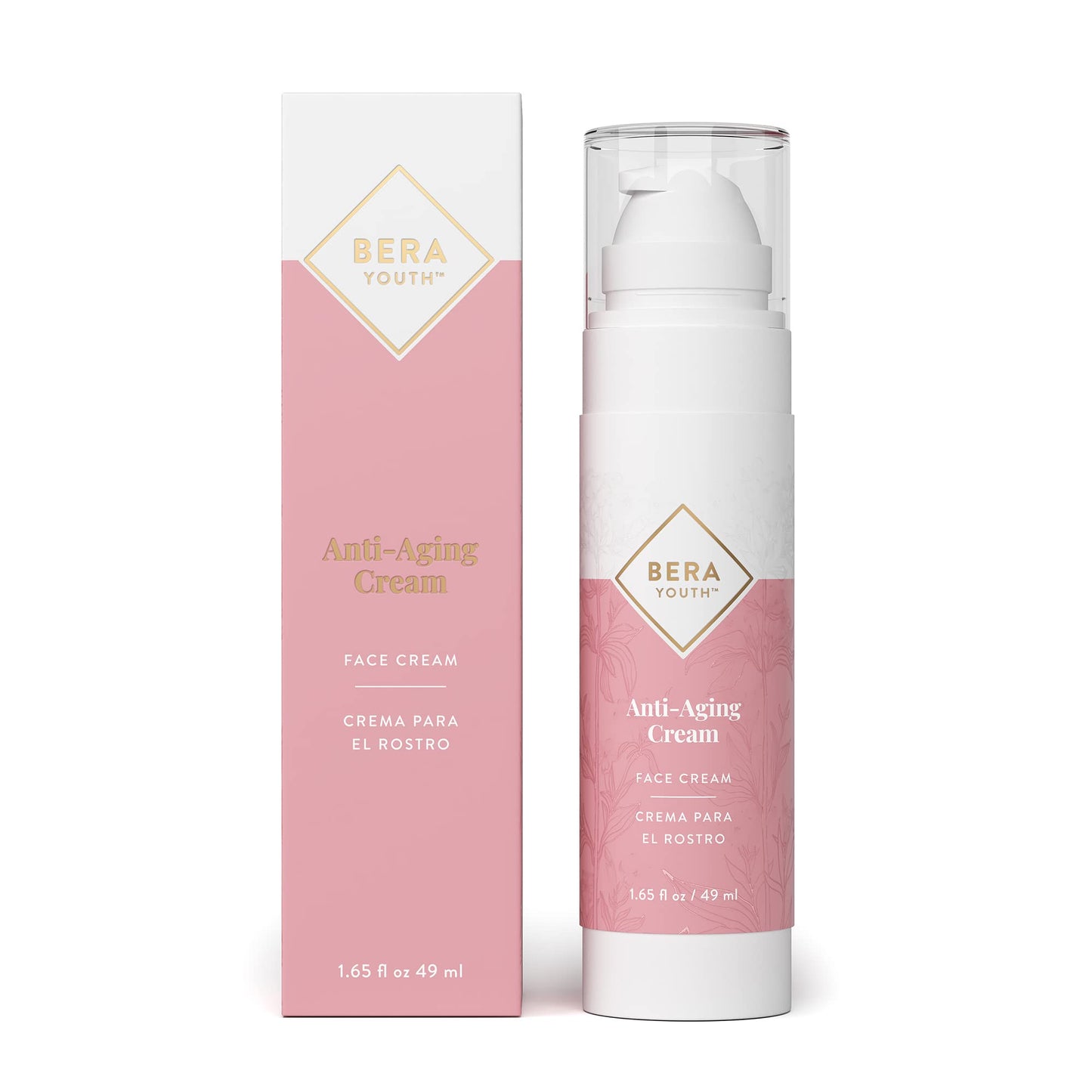 Berayouth Anti-Aging Cream, Facial Moisturizer, With Plant Stem Cells, Helps Reduce Wrinkles, 100% Natural Ingredients, Cruelty