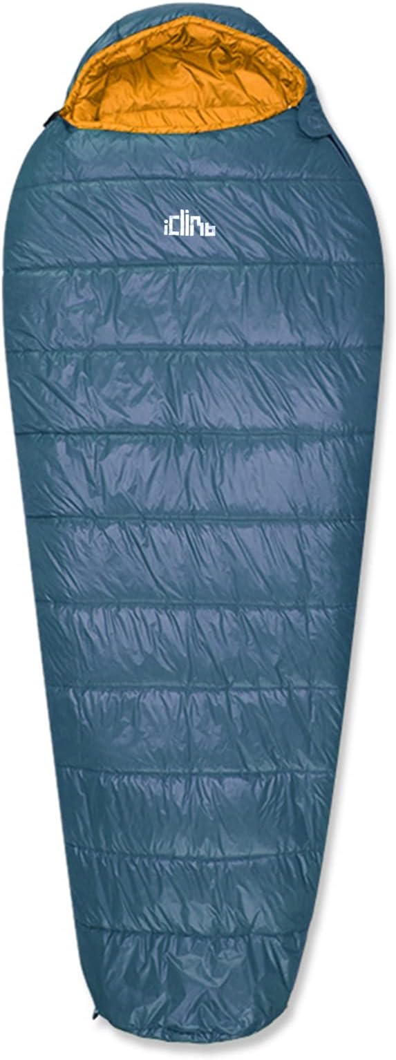 iClimb 3M Thinsulate Insulation Mummy Sleeping Bag with Compression Sack Ultralight Compact Warm Washable for Adults Indoo...