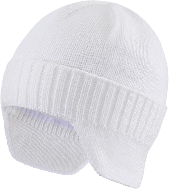 Home Prefer Mens Winter Hat Knit Earflap Hat Stocking Caps with Ears Beanie Hat