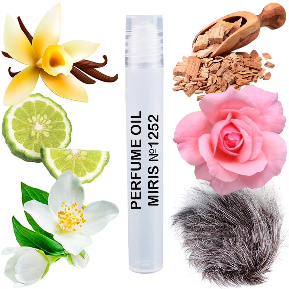 MIRIS No. 1252, Inspired by Intense Cherry, Long-Lasting Unisex Perfume Oil for Women & Men Roll-On, Rollerball 0.34 Fl Oz / 10 ml
