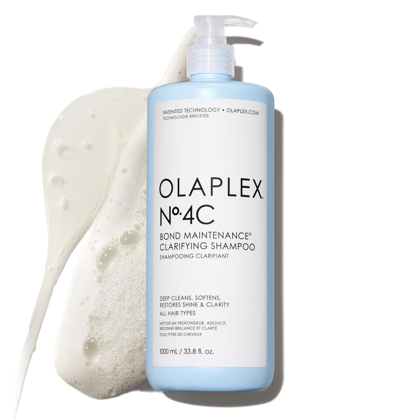 Olaplex N.4C Bond Maintenance Clarifying Shampoo, Deep Cleans, Softens, Restores Shine, & Clarity, For All Hair Types Experienci
