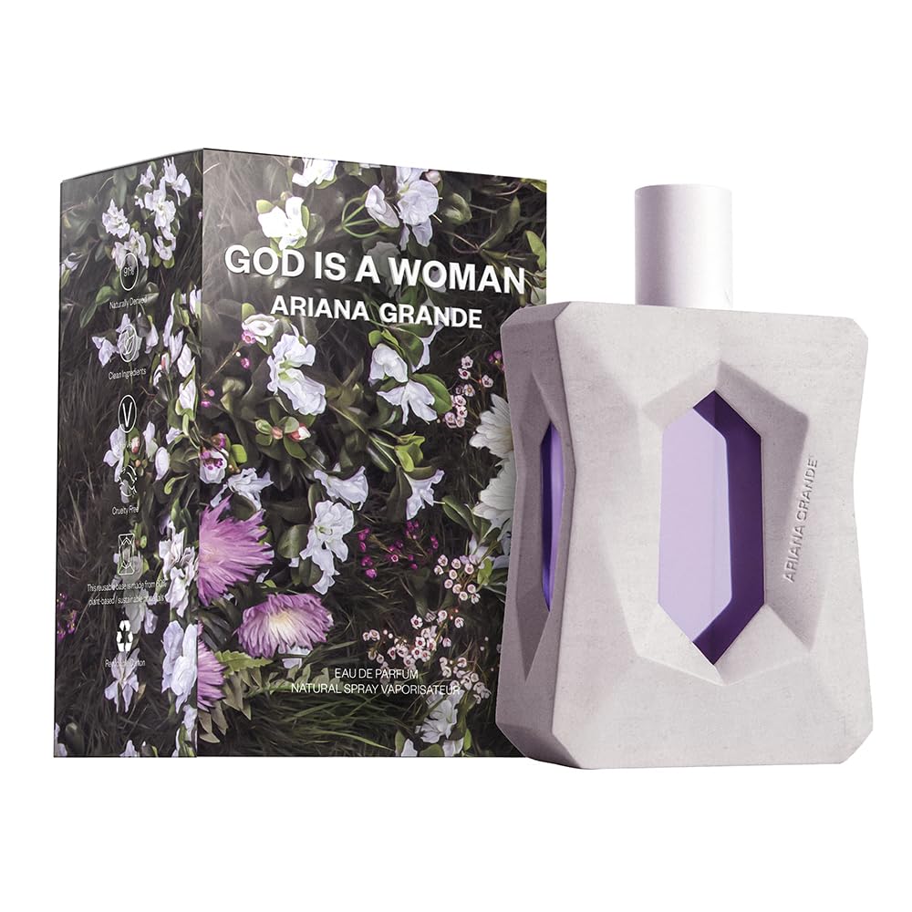 Ariana Grande God is a Woman Eau de Parfum - Fruity Musk Fragrance for Women - Women's Perfume with Notes of Orris, Pear, Vanill