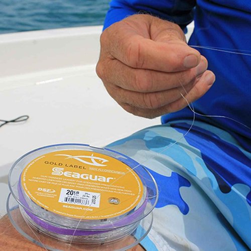Seaguar Gold Label 100% Fluorocarbon Fishing Line leader, 60lb Break Strength, 50yds, Clear - 60GL50