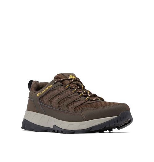 Columbia Mens Strata Trail Low, Cordovan/Golden Yellow, 9.5