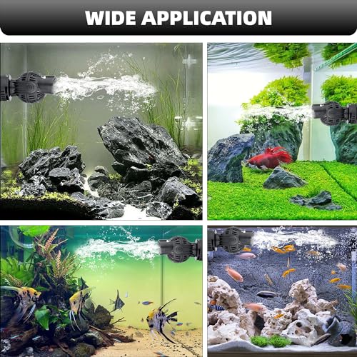 YCTECH Aquarium Wave Maker Pump: 6W 1056GPH 360°Adjustable Power Head Fish Tank Circulation Pump with Magnet Suction Base ...