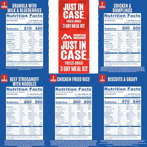 Mountain House 3-Day Emergency Food Supply | Freeze Dried Survival & Emergency Food | 18 Servings