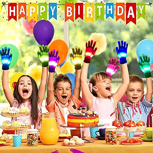 COLEDRE Kids Toys 12 Colors LED Gloves Cool Toys Gifts for Age 5-7 8-12 Years Old Boys Girls Stocking Stuffers Kids Teens ...