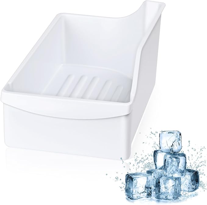 240385201 Ice Cube Container Storage Freezer Bucket Compatible with Frigidaire Kenmore Crosley Refrigerators Parts, Storag...