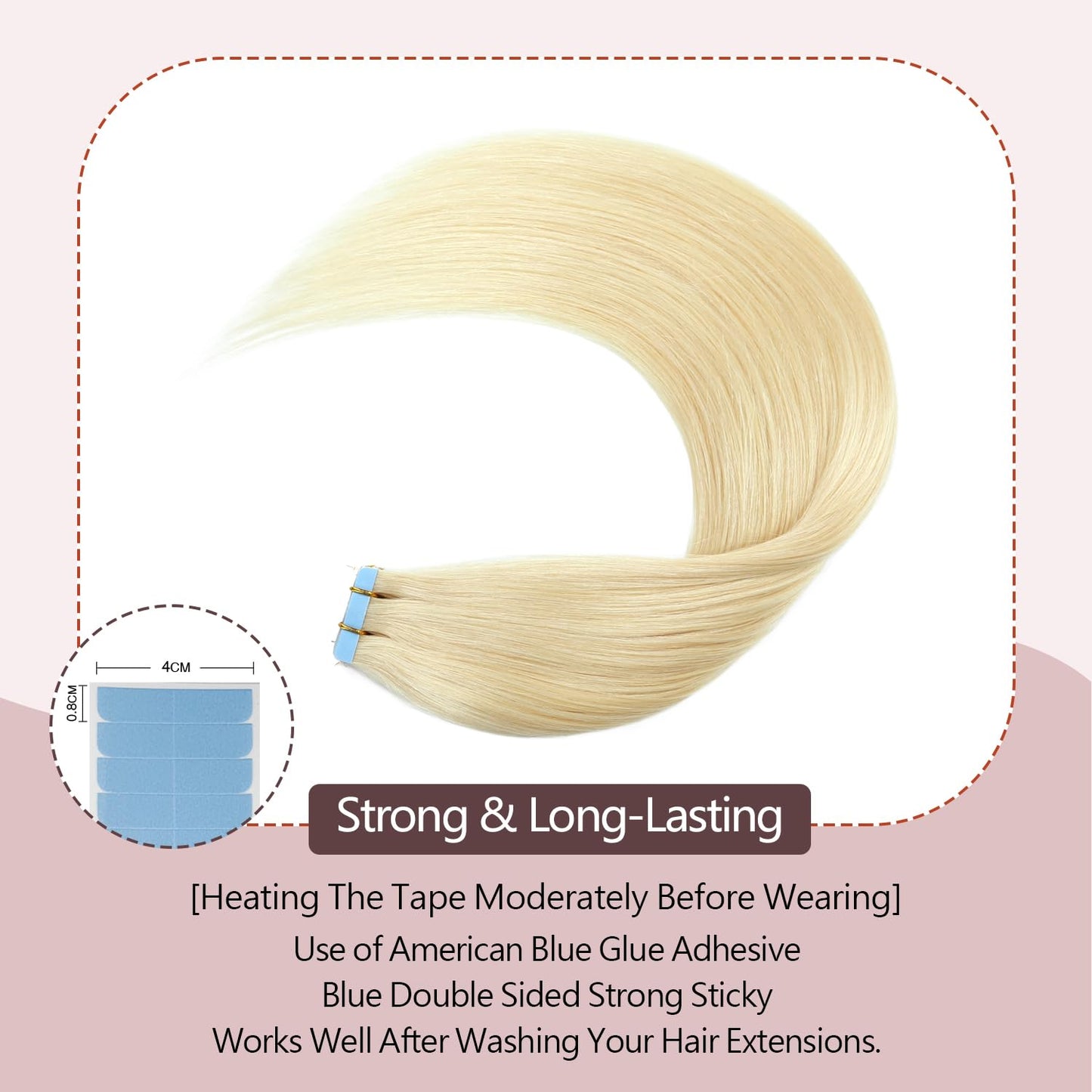 Sunya Hair Extensions Tape in Human Hair 14 inches Silky Straight Remy Human Hair Seamless Skin Weft Hair Extensions Tape in Hum