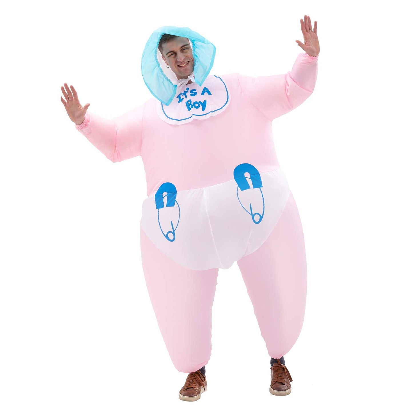 IHGYT Men's Inflatable Costume Boys Giant Blow up Party Halloween Christmas Child Baby Cosplay, Adult Size