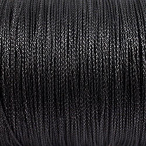 Black Braided Vectran Cord Survival 200lb Breaking Strength 25 Feet