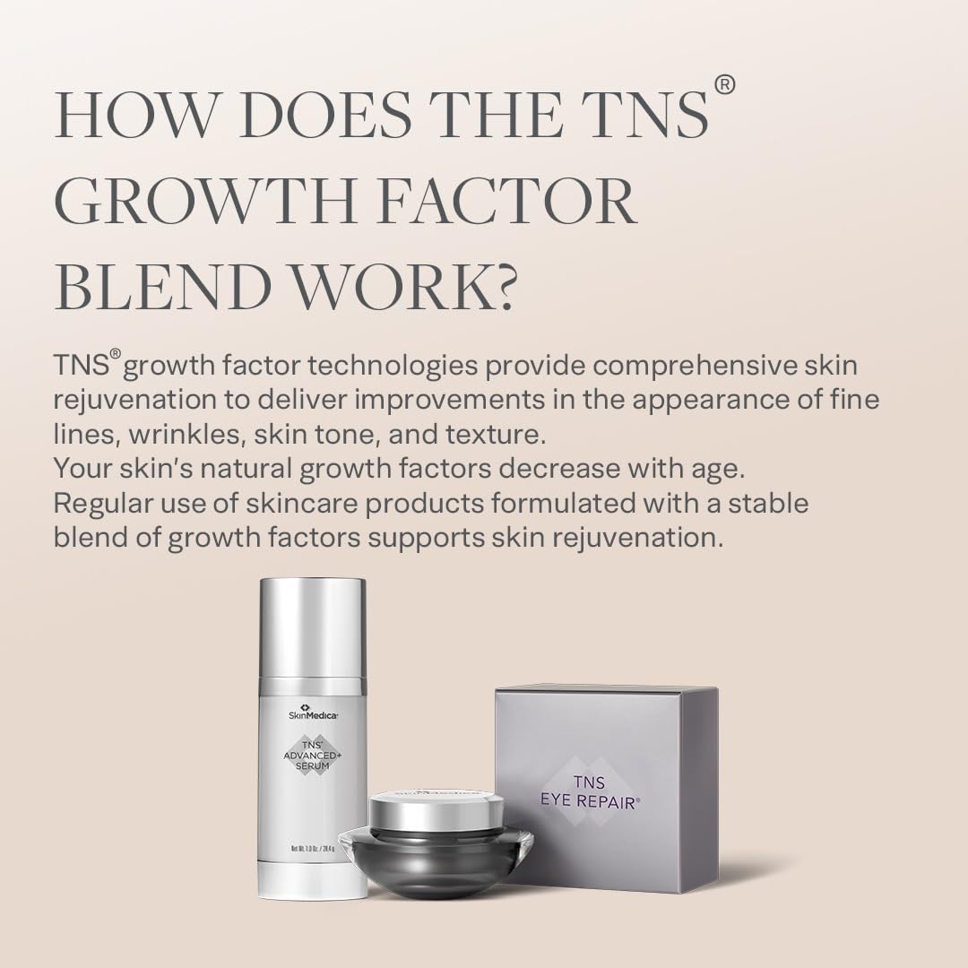 SkinMedica TNS Eye Repair - Our Age-Defying, Under Eye Cream to Say Goodbye to the Appearance of Dark Circles and Puffiness, 0.5