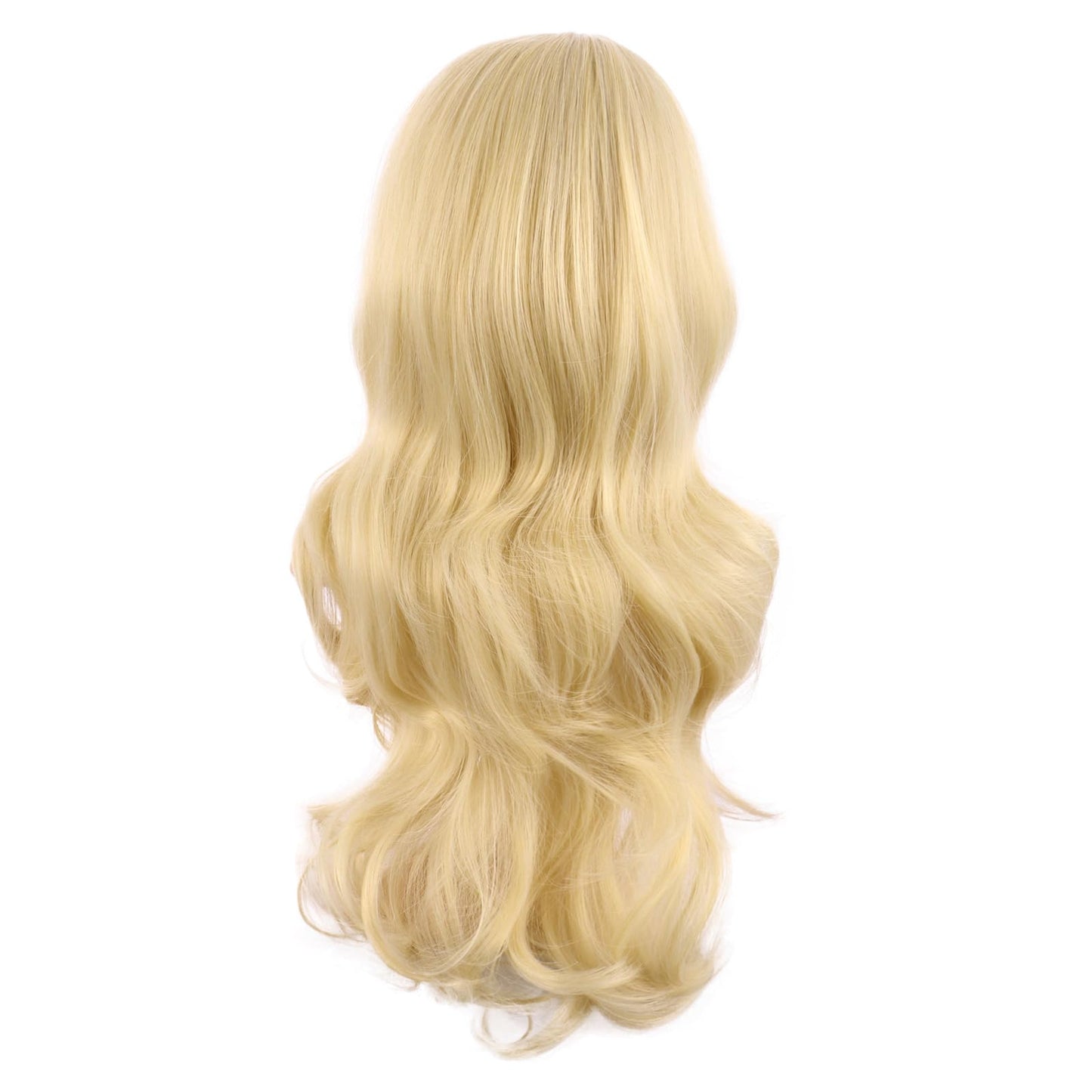 MapofBeauty 24 Inch/60 cm Charming Synthetic Long Wavy Side Bangs Women Party Anime Cosplay Wig (Mixed Golden)