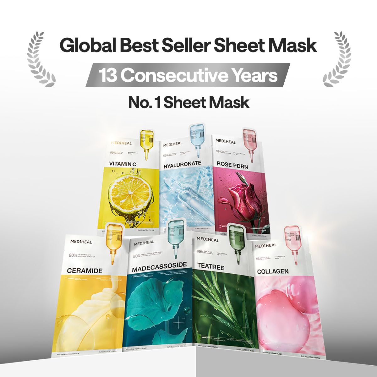 Mediheal Collagen Essential Sheet Mask Core Firming 10 pcs. 98% Vegan Collagen for firming, elasticity, and skin density improve