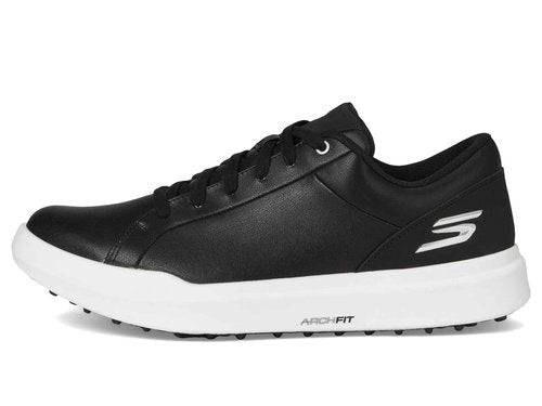 Drive 6 Arch Fit Leather Relaxed Fit Spikeless Golf Shoe Black/White