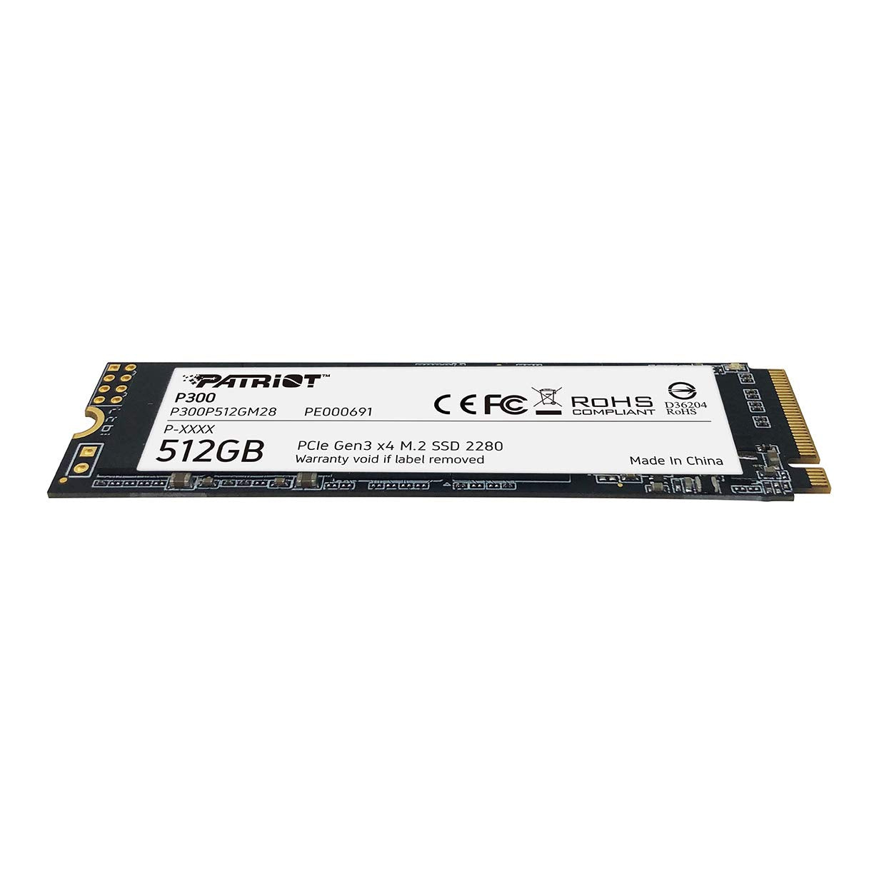 Patriot P300 M.2 Pcie Gen 3 X4 512Gb Low-Power Consumption Ssd