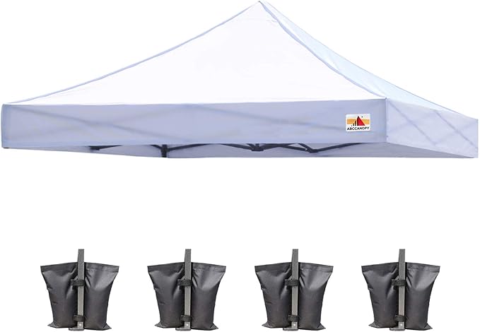 ABCCANOPY Replacement Canopy Top for Pop Up Canopy Tent (10x10, White)