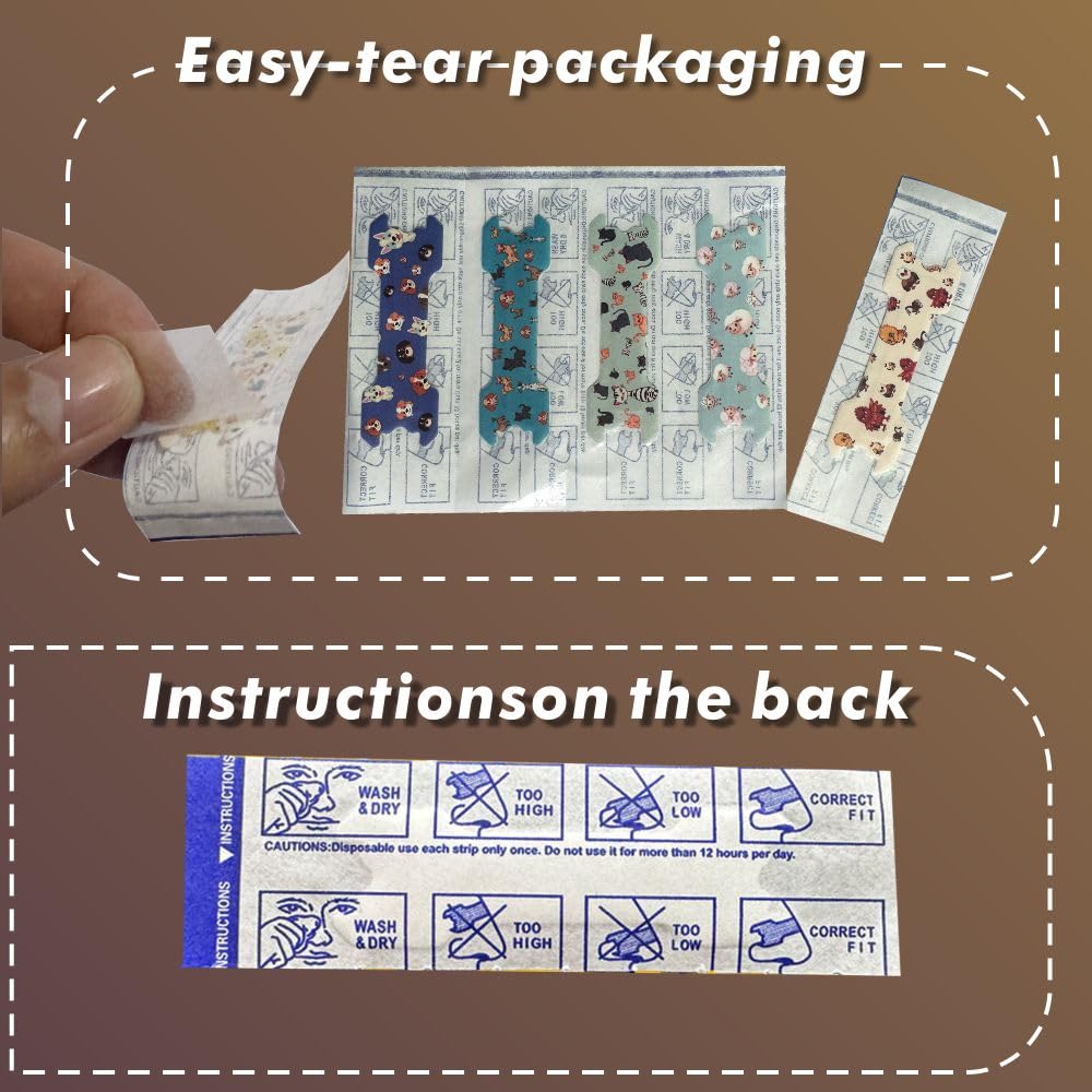30pcs Small Size Nasal Strips for Breathing,Breathe Right Nose Strips Kids,Nose Strips for Boys and Girls,Nasal Strips for Snoring,Anti Snoring Nose Clips (30pcs Series-B)