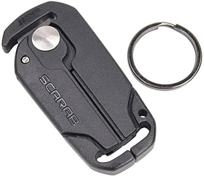 ASP Scarab Cutter for Tri-Fold Restraints, Clippers for Safe Removal of Disposable Cuffs, Compact Safety Blade for Removin...