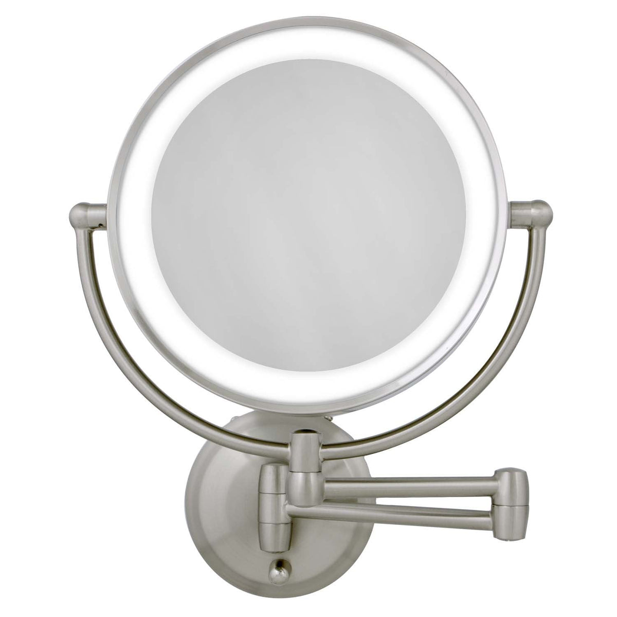 Zadro 11 LED Wall Mounted Makeup Mirror 5X/1X Shaving Mirror Plug in or Battery Operated Vanity Mirrors for Wall (Large | 5X/1X