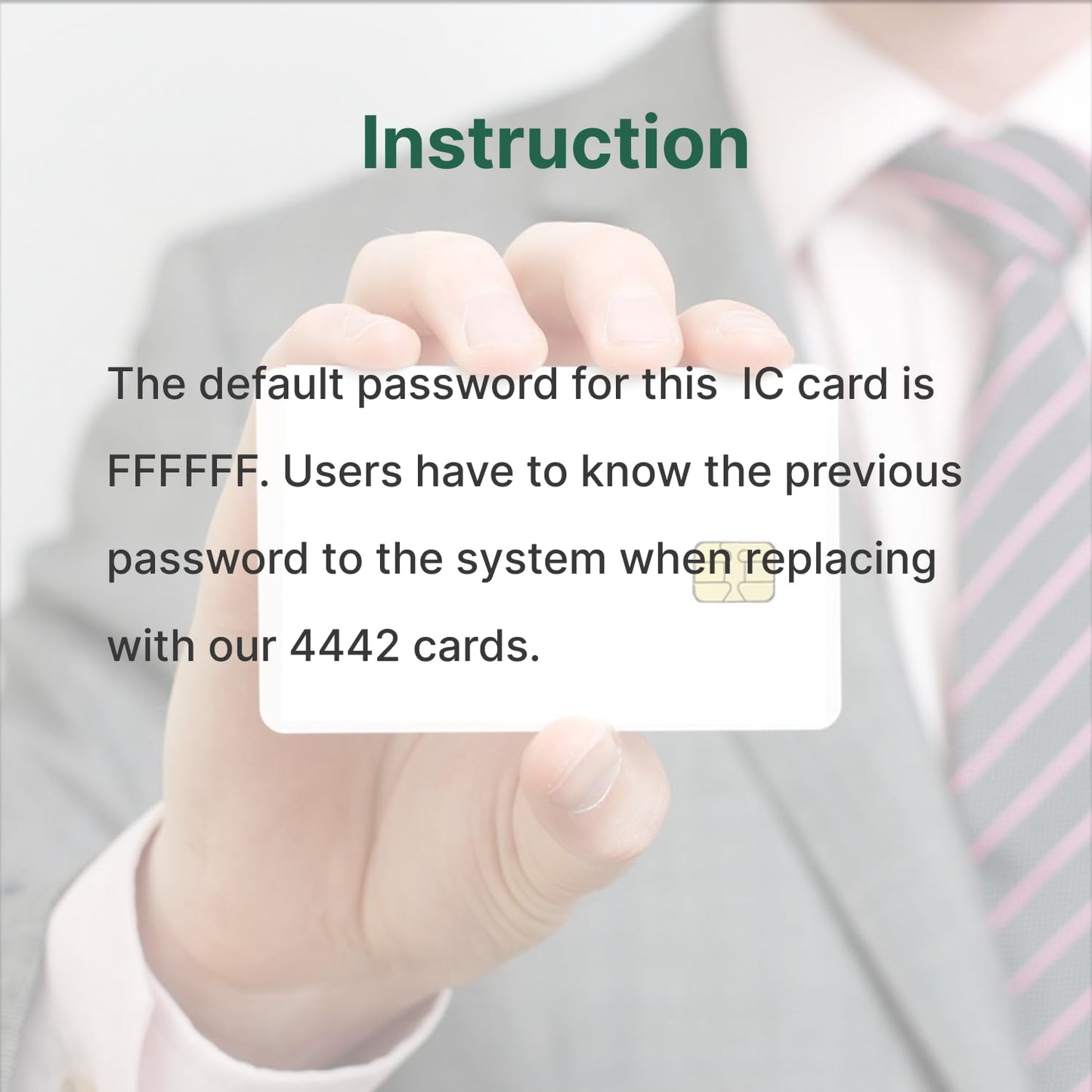 Fm4442 Contact Smart Card Chip Card For Hotel Key Card/Access Control System (20)