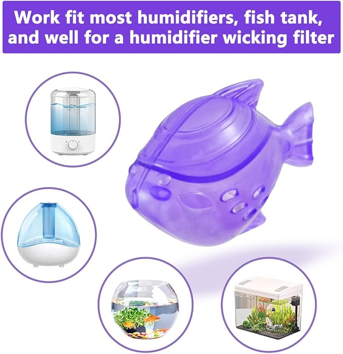 Humidifier Tank Cleaner, Raipoment 10PCS Universal Humidifier filters fish Compatible with Drop,Droplet, Warm&Cool Mist Humidifiers,Fish Tank[Keep The Water Clean]