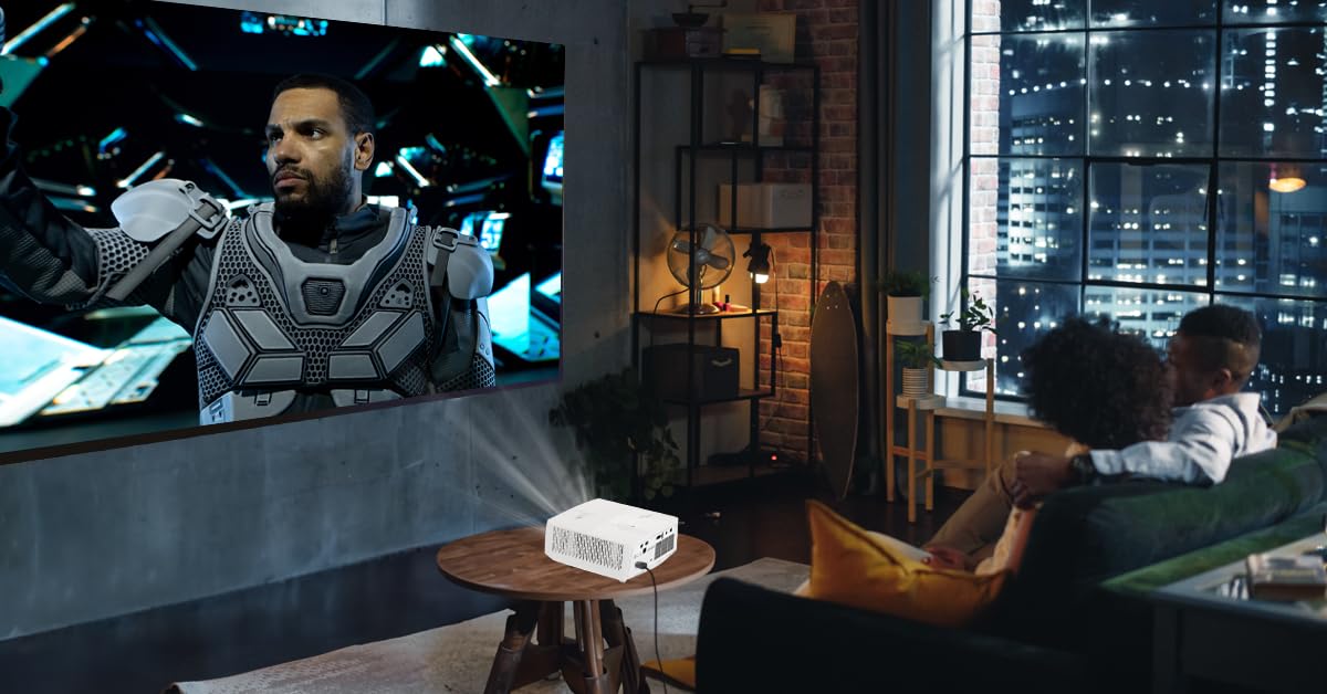 Optoma GT2100HDR Compact Short Throw Laser Home Theater and Gaming Projector, 1080p HD with 4K HDR Input, Bright 4,200 Lumens for Day and Night Viewing, 4200 Lumens, 1080p