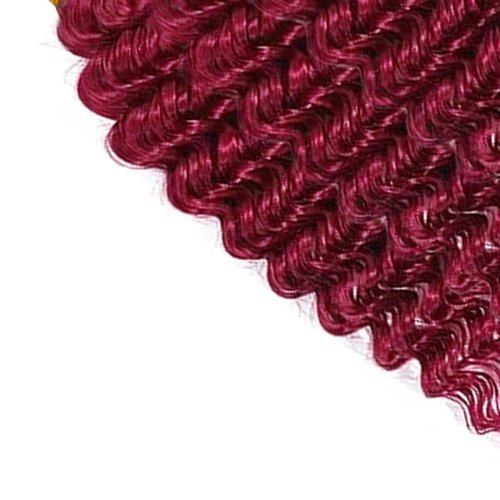 Vinmdonm Burgundy Bundles Human Hair 99J Deep Wave Bundle 22 24 26 inch Unprocessed Virgin Hair Extensions Red 3 Bundles