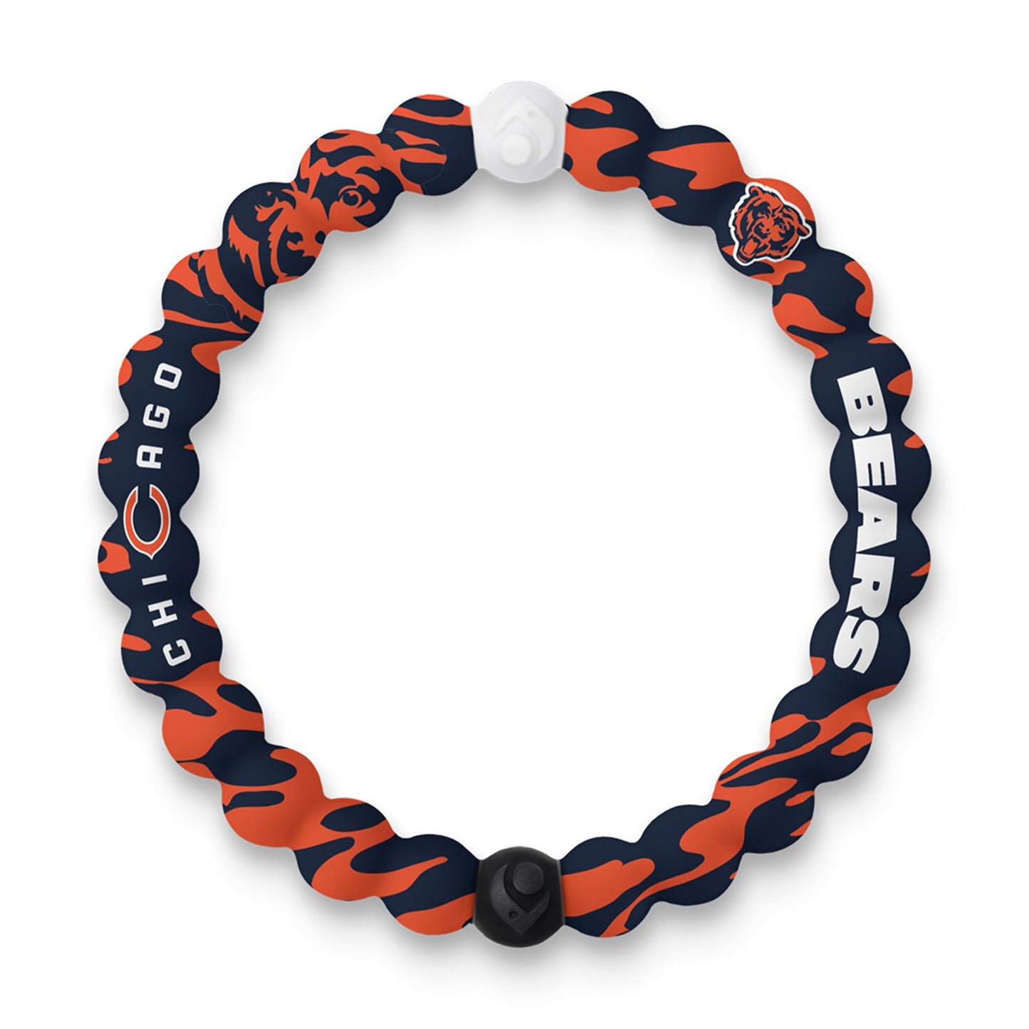 Lokai NFL Football Collection Silicone Beaded Bracelet, Chicago Bears Home Field (Small) - Beaded Bracelet for Women & Men, Sili