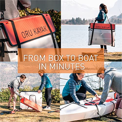 Oru Bay ST Foldable Kayak | Stable, Durable, Lightweight - Lake, River, and Ocean Kayaks - Intermediate - Size (Unfolded)