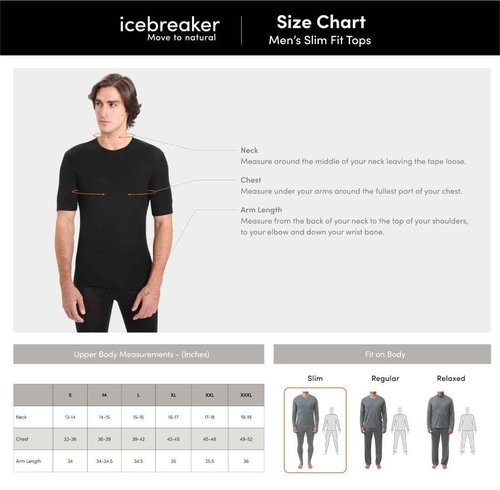 Icebreaker Men’s Merino Anatomica Short Sleeve V Neck T-Shirt - Undyed - Large
