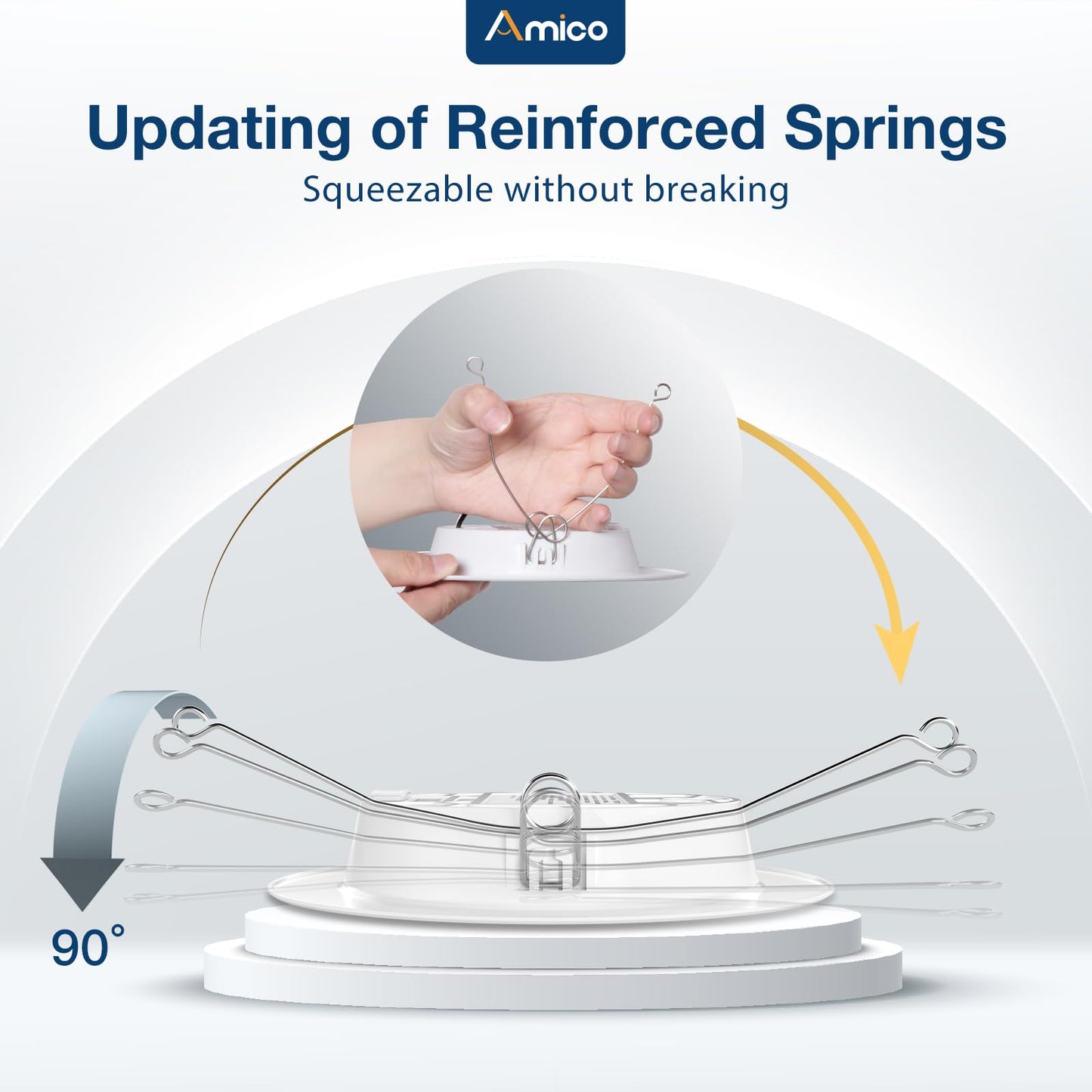 Amico Recessed Lighting 5/6 Inch, 4 Pack 5CCT Flat LED Can Lights, 2700K/3000K/4000K/5000K/6000K Selectable,12W Eqv 120W, 1050LM Brightness, Retrofit Installation - ETL & FCC