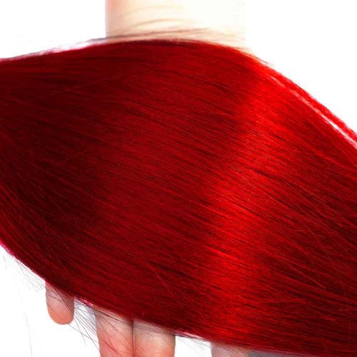 Red Human Hair Bundles Red Straight Bundles Hair Weave 28 30 32 Inch 8A Brazilian Virgin Remy Hair 3 Bundles Double Weft Soft Real Human Hair Extensions