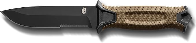Gerber Gear StrongArm - Fixed-Blade Camping & Hunting Knife with Striking Pommel & Sheath - Premium Survival Gear - Made i...
